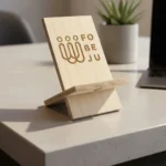 porta celular madera