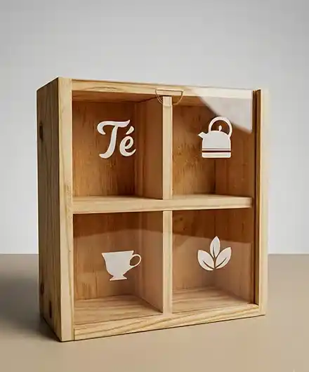 caja para bolsitas de te