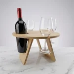 Mesa Plegable Redonda para Vino y Picnic - Imagen 2