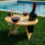Mesa Plegable Redonda para Vino y Picnic - Imagen 4