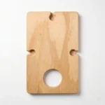 Mesa de Picnic Rectangular de Madera para Vino y 3 Copas - Imagen 6