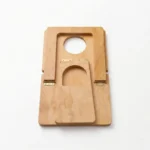 Mesa de Picnic Rectangular de Madera para Vino y 3 Copas - Imagen 7