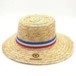 Chupalla de Paja Tradicional con Cinta Tricolor - Personalizable - Imagen 2