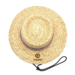 Chupalla de Paja Tradicional con Cinta Tricolor - Personalizable - Imagen 3